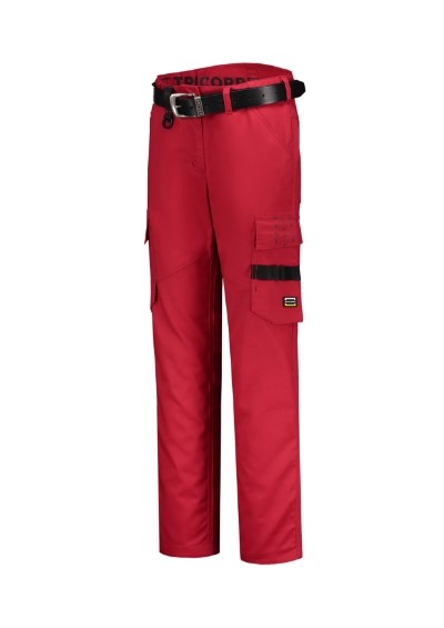 Arbeitshose Damen Work Pants Twill Women rot