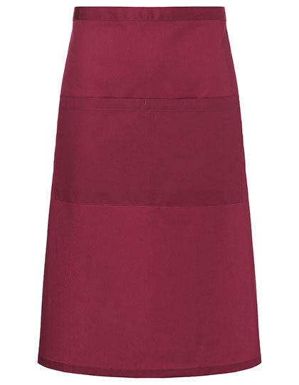 Karlowsky - Bistroschürze Basic mit Tasche - Bordeaux (ca. Pantone 209C)