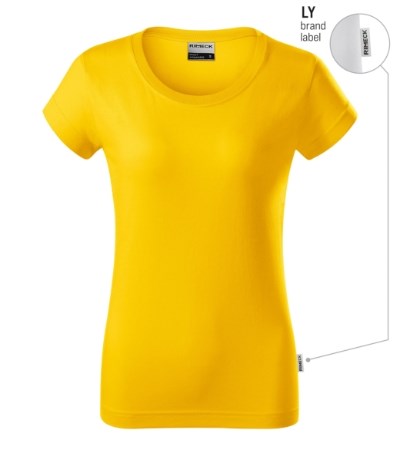 T-Shirt Damen Resist gelb 04 (brand label)